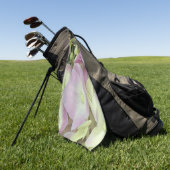 Antiek witte en droge roze hydrangea Petals Golfhanddoek (Groen)