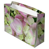 Antiek witte en droge roze hydrangea Petals Groot Cadeauzakje (Achterkant Gekanteld)