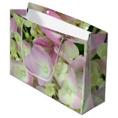 Antiek witte en droge roze hydrangea Petals Groot Cadeauzakje (Voorkant Gekanteld)