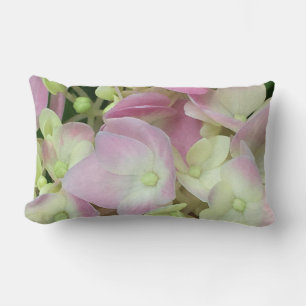 Antiek witte en droge roze hydrangea Petals Kussen