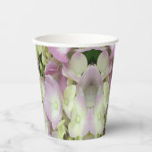 Antiek witte en droge roze hydrangea Petals Papieren Bekers (Voorkant)