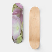 Antiek witte en droge roze hydrangea Petals Persoonlijk Skateboard (Voorkant)