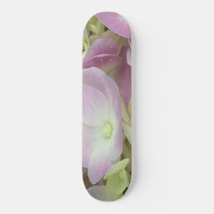 Antiek witte en droge roze hydrangea Petals Persoonlijk Skateboard