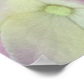 Antiek witte en droge roze hydrangea Petals Poster (Hoek)