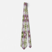 Antiek witte en droge roze hydrangea Petals Stropdas (Voorkant)