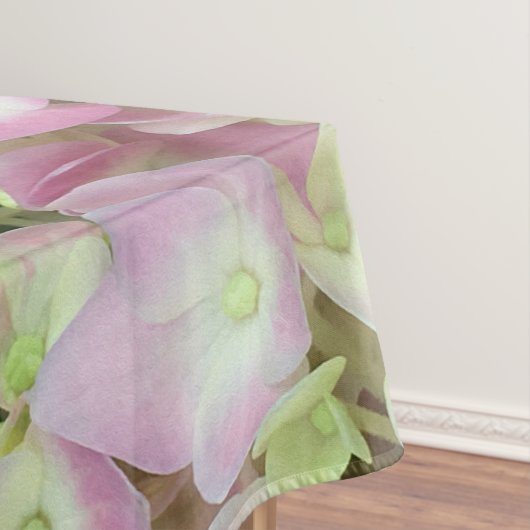 Antiek witte en droge roze hydrangea Petals Tafelkleed (Voorbeeld)