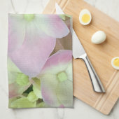 Antiek witte en droge roze hydrangea Petals Theedoek (Quarter Fold)