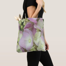 Antiek witte en droge roze hydrangea Petals Tote Bag