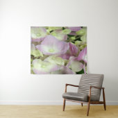 Antiek witte en droge roze hydrangea Petals Wandkleed (In Situ (horizontaal))