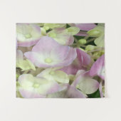 Antiek witte en droge roze hydrangea Petals Wandkleed (Voorkant (horizontaal))