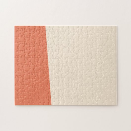 Antiek witte en verbrande Sienna-kleuren Legpuzzel (Horizontaal)