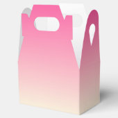 Antiek witte en winterroze gradiëntkleuren bedankdoosjes (Geopend)