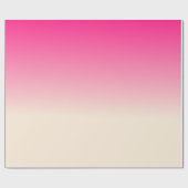 Antiek witte en winterroze gradiëntkleuren cadeaupapier (Vlak)