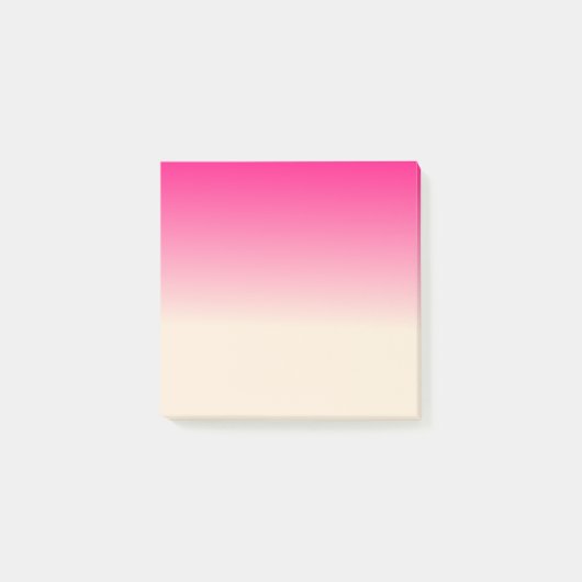 Antiek witte en winterroze gradiëntkleuren post-it® notes (Voorkant)