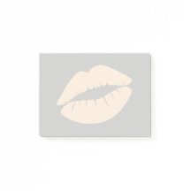 Antiek witte gekleurde lippen