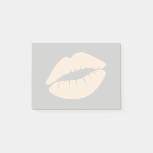 Antiek witte gekleurde lippen post-it® notes (Voorkant)