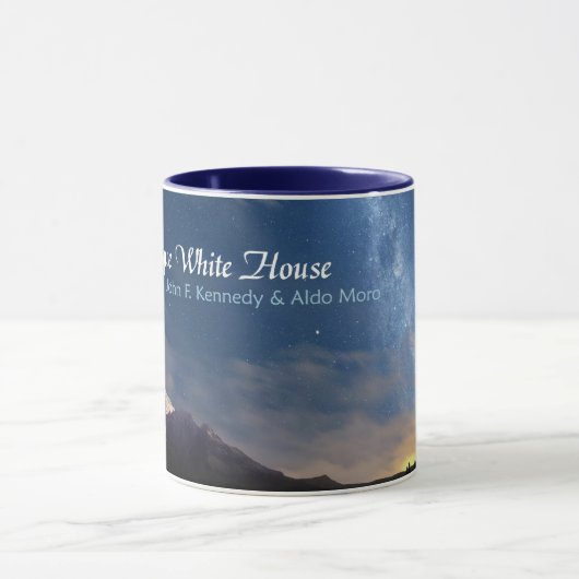 Antiek Witte Huis Mok (Midden)