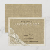 Antiek witte kant land reactie Kaart (Voorkant / Achterkant)