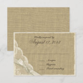 Antiek witte kant land reactie Kaart (Voorkant / Achterkant)