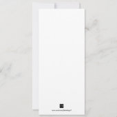 Antiek witte kerstfeestdag kaart (Achterkant)