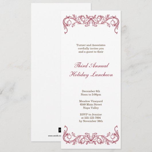 Antiek witte kerstfeestdag kaart (Voorkant / Achterkant)