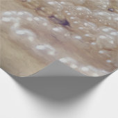 Antiek Witte Pearls Sepia Brown ontkoppeling Cadeaupapier (Hoek)