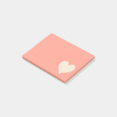 Antiek witte staartvorm post-it® notes (Schuin)