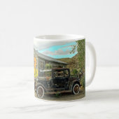 Antiek woestijnpitstop koffiemok (Voorkant rechts)