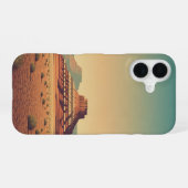Antiek woestijnplateau iPhone 16 hoesje (Achterkant horizontaal)