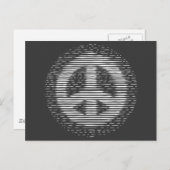Antiek Woodcut Peace Briefkaart (Voorkant / Achterkant)