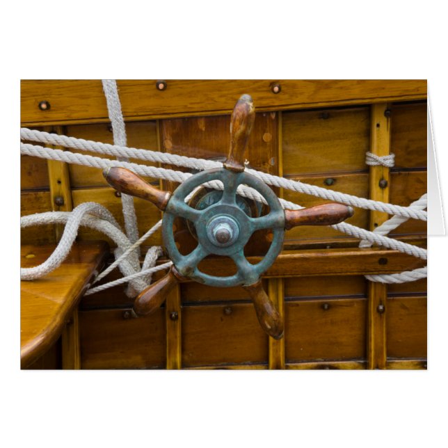 Antiek Wooden Boat (Voorkant Horizontaal)