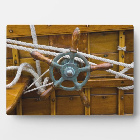 Antiek Wooden Boat Fotoplaat (voorkant)