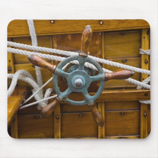 Antiek Wooden Boat Muismat (Voorkant)