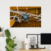 Antiek Wooden Boat Poster (Thuiskantoor)