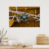 Antiek Wooden Boat Poster (Keuken)