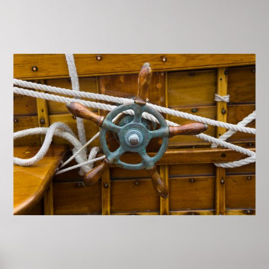 Antiek Wooden Boat Poster (Voorkant)