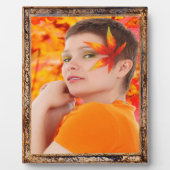 Antiek Wooden Lijst Design Voeg fotoplak toe Fotoplaat (Voorkant)