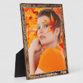 Antiek Wooden Lijst Design Voeg fotoplak toe Fotoplaat (Zijkant)