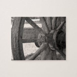 Antiek Woodenwagon Legpuzzel