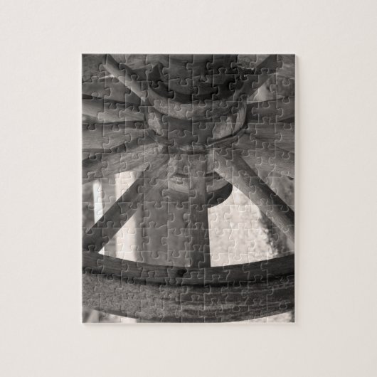 Antiek Woodenwagon Legpuzzel (Verticaal)