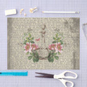  Antiek woordenboek literatuurflesje Tissuepapier (Craft)