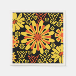 Antiek Yeller Florah Napkin Design Servet