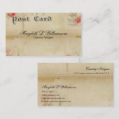  Antiek zacht Briefkaart Visitekaartje (Voorkant / Achterkant)