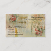  Antiek zachte ventilatormengsels blauw Visitekaartje (Achterkant)