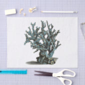 Antiek Zee Koraal Illustratie Tissuepapier (Craft)