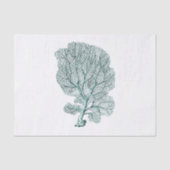 Antiek Zee Koraal Illustratie Tissuepapier (Voorkant)