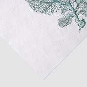 Antiek Zee Koraal Illustratie Tissuepapier (Detail)