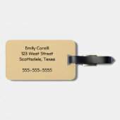 Antiek Zee op walvis Bagagelabel (Achterkant horizontaal)