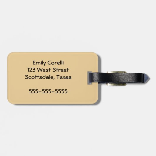 Antiek Zee op walvis Bagagelabel (Achterkant horizontaal)