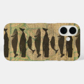 Antiek Zee op walvis Case-Mate iPhone Case (Achterkant (horizontaal))